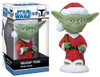 Star Wars Yoda Holiday Mini Wacky Wobbler Bobble-head Figure 2008 Funko 08390