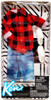 Barbie Ken Red Plaid Shirt & Demin Shorts Fashion Pack 2017 Mattel FKT47