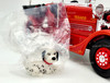 Lot of 2 Texaco 1937 Ahrens-Fox Fire Truck Coin Bank With Dalmatian Figurine NEW