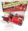 Lot of 2 Texaco 1937 Ahrens-Fox Fire Truck Coin Bank With Dalmatian Figurine NEW
