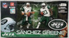 NFL NY Jets 2 Pack Mark Sanchez Shonn Greene Figures 2010 McFarlane Toys 071310 NRFB