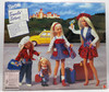 Travelin' Sisters Barbie Doll Set of Four Dolls & Accessories 1995 Mattel 14073
