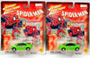 Johnny Lightning Marvel VW 1998 Green Spider-Man Beetle Die-Cast Lot of 2 NRFP