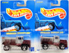 Hot Wheels Oshkosh Snowplow Fresno Feed Lot of 2 Collector No. 201 Mattel NRFP