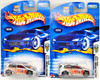Hot Wheels Lot of 2 Silver Racing Honda Civic 2003 First Editions Mattel NRFP