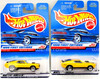 Hot Wheels Lot of 2 Mustang Mach I Yellow Vehicles 1998 First Editions NRFP
