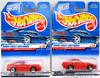 Hot Wheels Lot of 2 Ferrari 550 Maranello Red 2000 First Editions Mattel NRFP