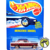 Hot Wheels Mercedes 380 SEL Burgundy Die Cast Vehicle Mattel 1991 NRFP