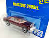 Hot Wheels Mercedes 380 SEL Burgundy Die Cast Vehicle Mattel 1991 NRFP