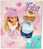 Steffi Love Twins Boy and Girl Pink and Blue Gingham and White Outfits NRFB