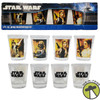 Star Wars 4 Piece 1 Ounce Collector Shot Glass Set 2011 Vandor Item #82428 NEW