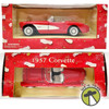 Dayton Hudson Corporation 1957 Corvette Red and White Die Cast Model Car 1:24 Scale DHC 1996 NRFB