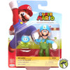 Nintendo Super Mario Nintendo Collectible Ice Luigi 4" Poseable Articulated Figure