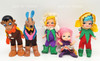 Finger Ding Dolls Remco Finger Ding Dolls Puppets Lot of 5 Vintage Set 1969 USED