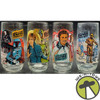 Star Wars The Empire Strikes Back Set of 4 Burger King Glasses 1980 USED