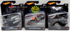 Hot Wheels Lot of 3 Different Models Batmobile Batwing and The Bat Mattel NRFP