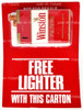 Winston Filters Cigarette Promotional Lighter R.J. Reynolds Tobacco 1990 NRFP