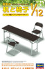 Hasegawa FA02 Meeting Room Desk & Chair Plastic Snap Model Kit