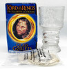 The Lord of the Rings Strider the Ranger Illuminated Glass Goblet 2001 NEW