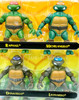 Teenage Mutant Ninja Turtles 4 Pack Action Figure Set 2002 Playmates 54175 NRFB