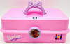 Barbie for Girls Caboodles Pink Case with Purple Bow Handle and Trays NEW