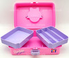 Barbie for Girls Caboodles Pink Case with Purple Bow Handle and Trays NEW