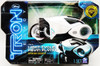 Disney Tron Legacy Kevin Flynn White Light Cycle Vehicle 2010 Spin Master NRFB