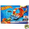 Hot Wheels Loop Stunt Champion Track Set with Dual-Track Loop & Dual Launch USED