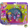 Polly Pocket Travel Toy with Two (3-Inch) Dolls & 25 Accessories