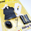 Pony World Black and White Riding outfit with Helmet and Shoes by Chelful NRFP