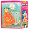 Barbie Get-Ups 'N Go Satin 'n Fur Orange and White Outfit 1975 Mattel NRFP
