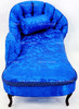 Royal Blue Chaise Lounge For Sleeping Beauty Doll Franklin Heirloom USED