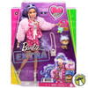 Barbie Extra Doll & Accessories with Long Periwinkle Hair & Puppy Mattel GXF08