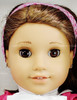 American Girl Just Like You 18" Doll No. 28 Brunette Pink Dress USED