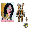 BE@RBRICK Medicom BE@RBRICK Andy Warhol Mick Jagger 100% & 400% Collectible Figures 2023