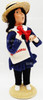 Byers' Choice The Carolers Nautical Beach Bar Harbor Girl 10" Figure USED