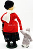 Byers' Choice The Carolers Woman With Child, Basket & Umbrella Figure 1997 USED