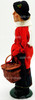 Byers' Choice The Carolers Woman With Child, Basket & Umbrella Figure 1997 USED