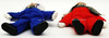 Byers' Choice The Carolers Lot of 2 Toddlers in Red & Blue Winter Outfits USED