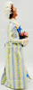 Byers' Choice The Carolers Woman With Vase of Flowers 12.5" Figure USED