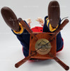 Byers' Choice Santa On Stool w/ Old World Globe 2006 USED