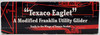 "Texaco Eaglet" Franklin Glider Metallic Red Model Vehicle 2002 Texaco NRFB