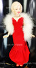 Marilyn Monroe 18" Porcelain Doll Red Dress 1983 World Doll No. 71890 USED (1)
