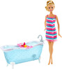 Barbie Doll and Bathtub Playset 2014 Mattel DFT99