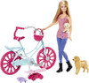 Barbie Spin 'N Ride Pups Doll & Bicycle Playset 2014 Mattel CLD94