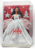 2021 Holiday Barbie Doll GXL20 Mattel Brunette In White & Silver Gown