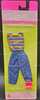 Barbie Teen Scene Fashions Skipper Striped Logo Top & Jeans 1999 Mattel NRFP