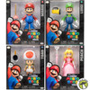 The Super Mario Bros. Movie Lot of 4 Action Figures Mario, Luigi, Toad, Peach