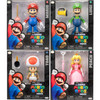The Super Mario Bros. Movie Lot of 4 Action Figures Mario, Luigi, Toad, Peach