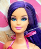 Barbie Hairtastic Orange Dress Long Purple Hair Doll